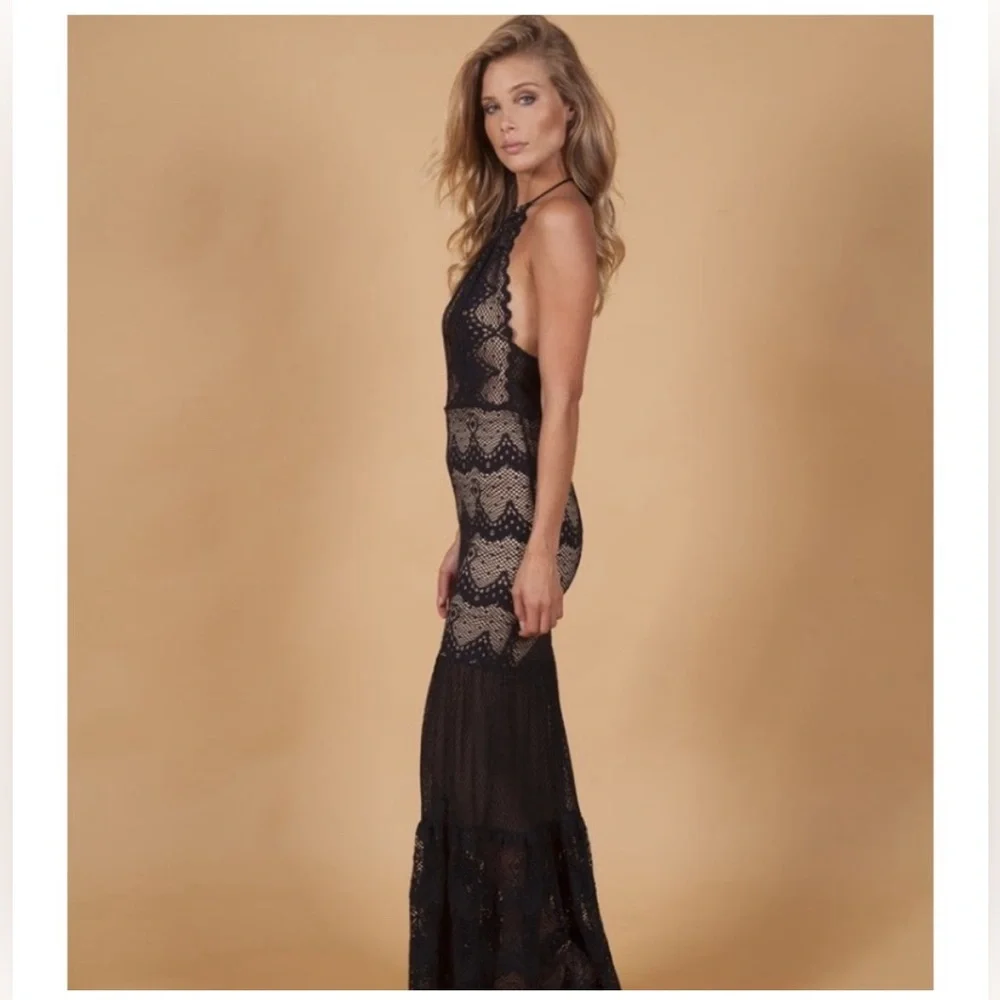 Nightcap Dress Belle Nuit Halter Gown, Black, Size M, NWT - Picture 5 of 16